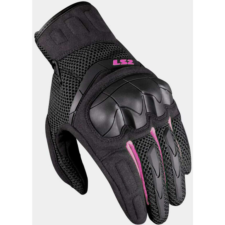 LS2 KUBRA LADY Women's Motorcycle Gloves Black Purple