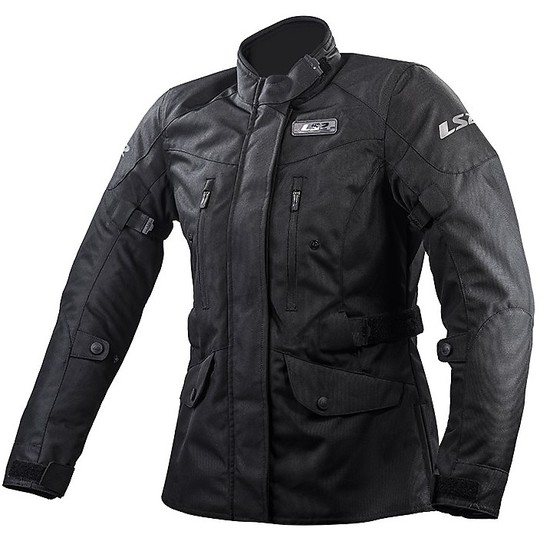 LS2 Metropolis technical motorcycle jacket Black Certified WP