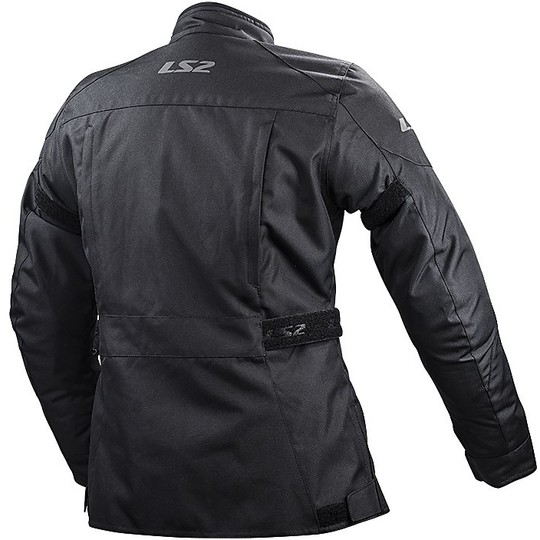 LS2 Metropolis technical motorcycle jacket Black Certified WP