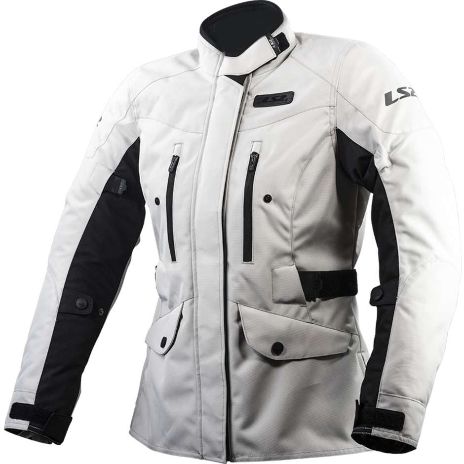 LS2 Metropolis technical motorcycle jacket WP Ligth gray Certified