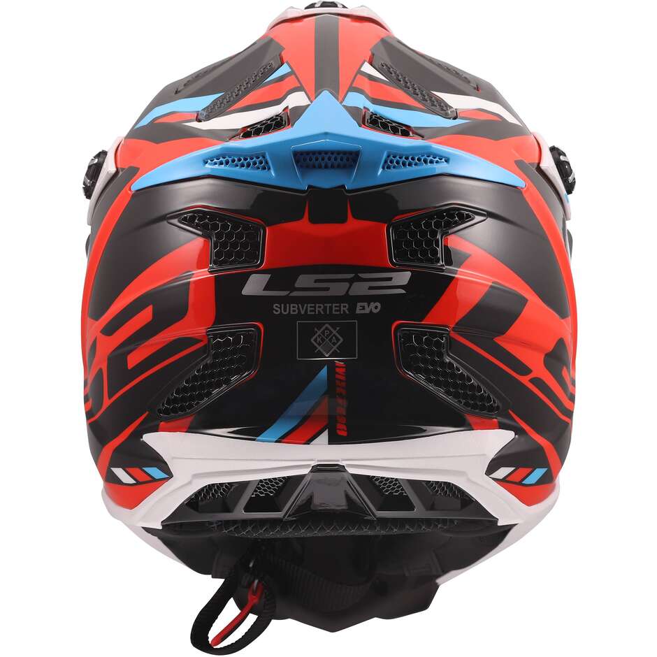 LS2 MX700 SUBVERTER STOMP Enduro Motorcycle Helmet White Blue Red