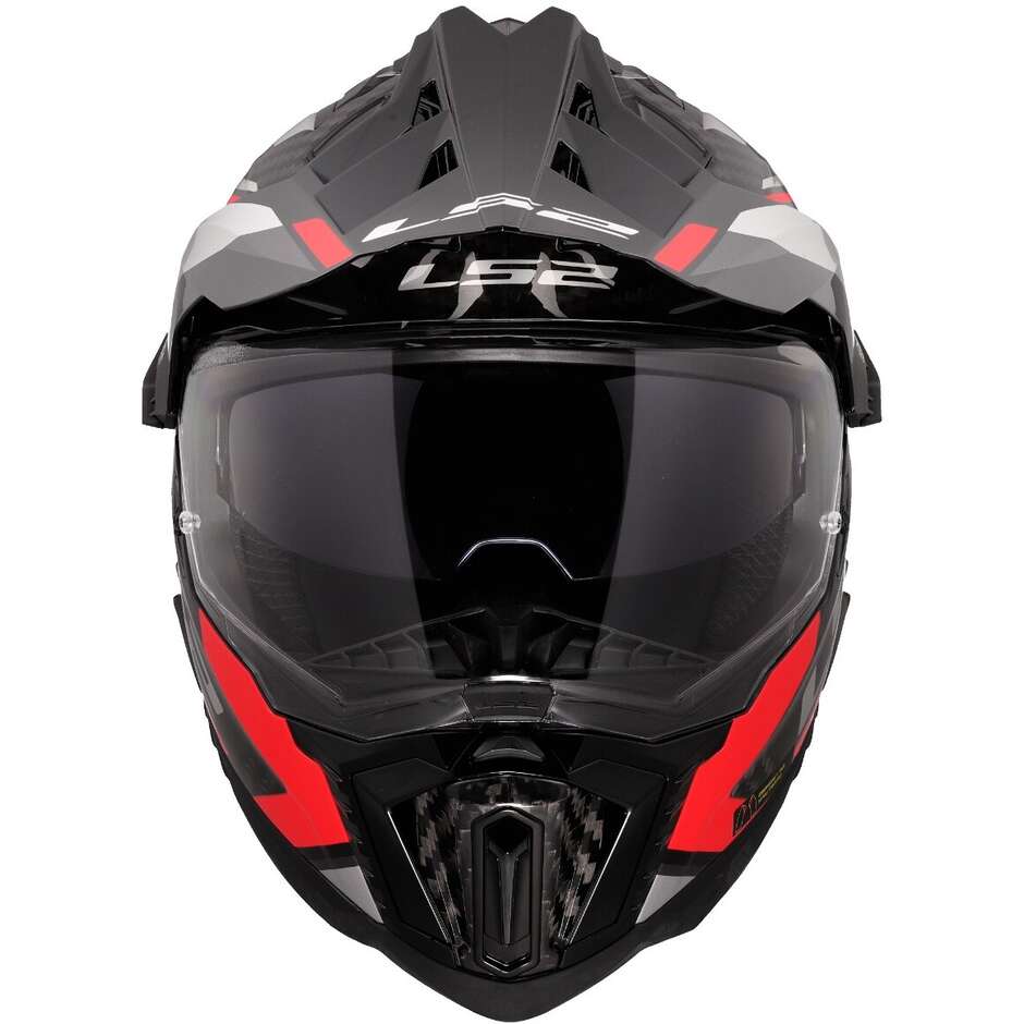 LS2 MX701 EXPLORER C FRONTIER II Red Carbon Off-Road Full Face Motorcycle Helmet