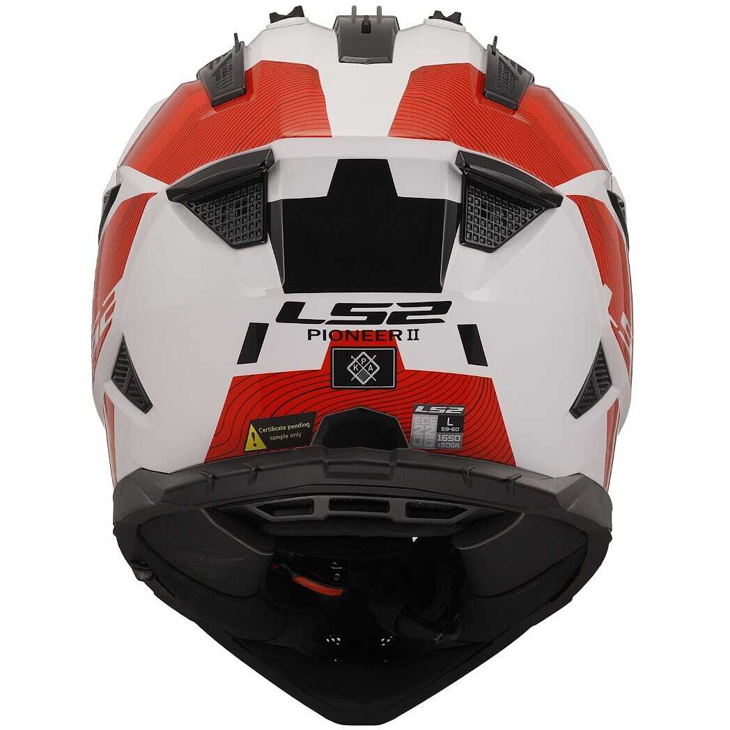 Ls2 MX702 PIONEER 2 HILL Adventure Motorcycle Helmet White 
