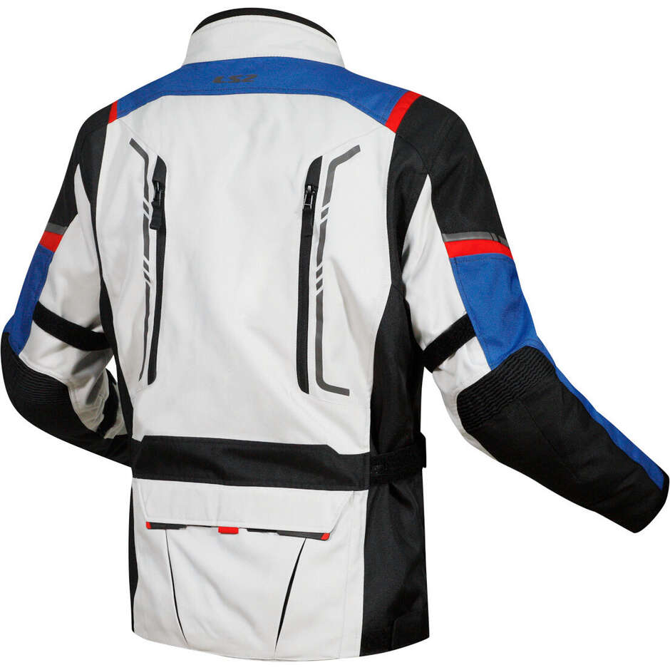 LS2 NARVIK MAN Motorradjacke Blau Schwarz Grau Rot