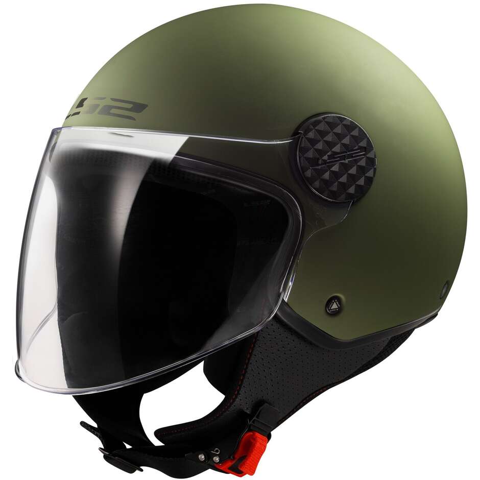 Ls2 OF558 SPHERE 2 SOLID Matt Military Green Motorcycle Jet Helmet