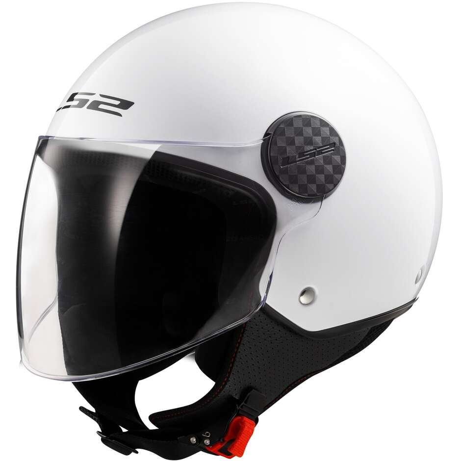 Ls2 OF558 SPHERE 2 SOLID White Motorcycle Jet Helmet