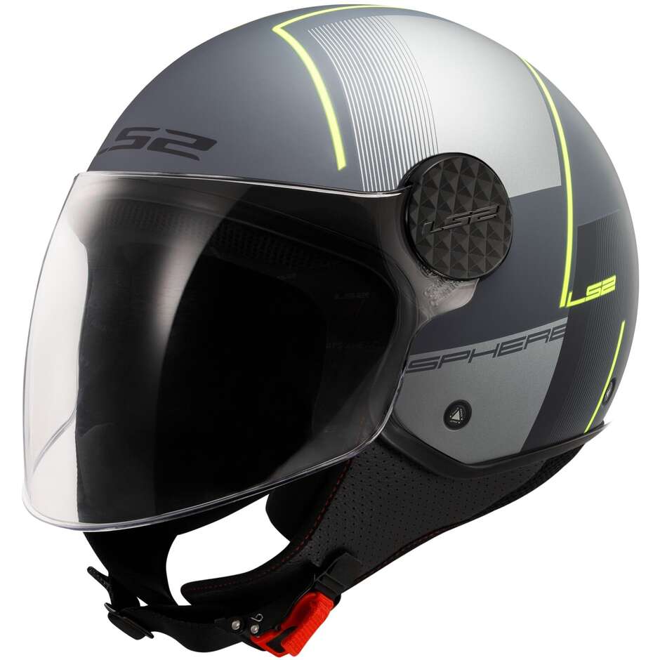 Ls2 OF558 SPHERE LUX 2 FIRM Matt Black Titanium Motorcycle Jet Helmet