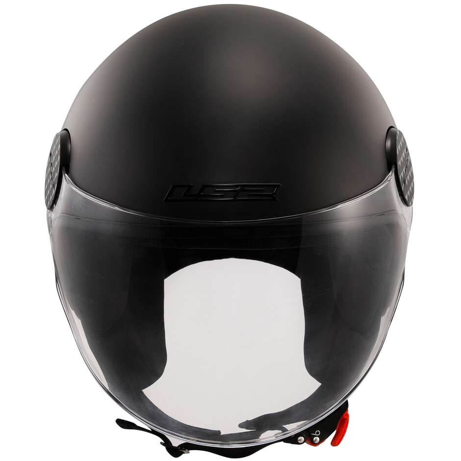 LS2 OF558 SPHERE LUX 2 SOLID Mattschwarzer Motorrad-Jethelm