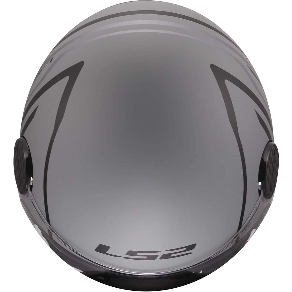 LS2 OF558 SPHERE LUX II MINIM Jet Motorcycle Helmet Black Grey