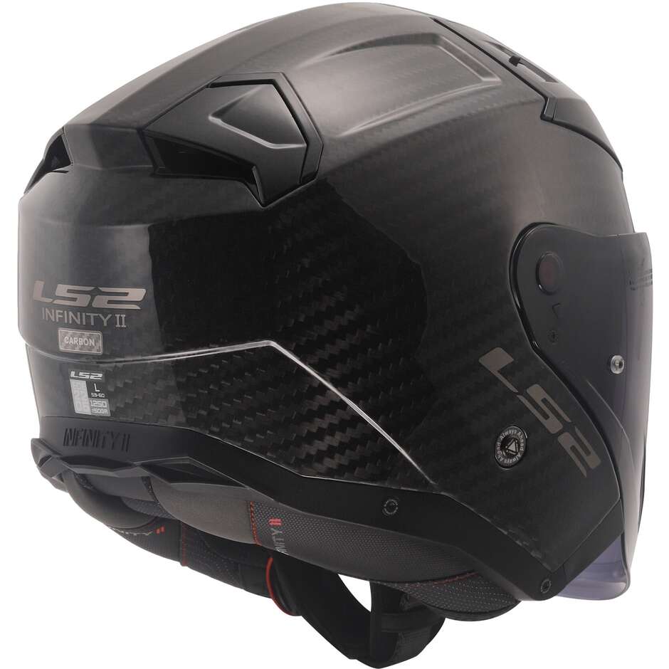 Ls2 OF603 INFINITY 2 CARBON Solid Matt Motorcycle Jet Carbon Helmet