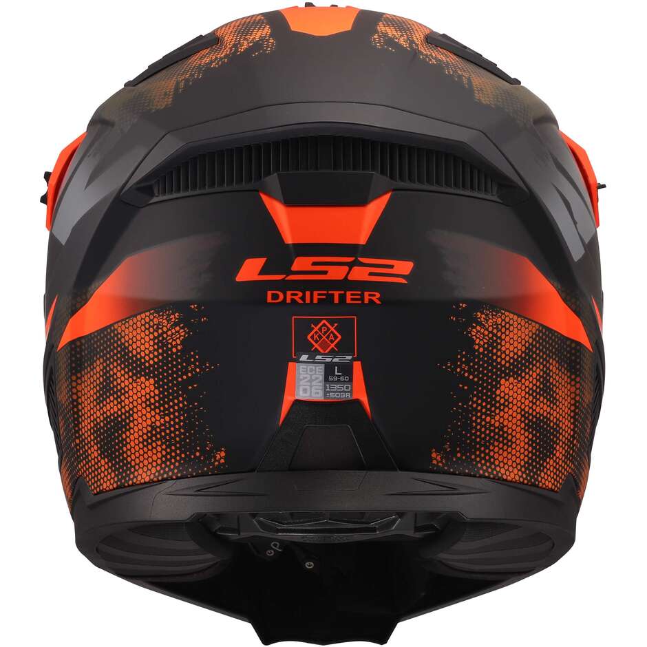 LS2 OF606 DRIFTER GAS Jet Motorradhelm Grau Orange