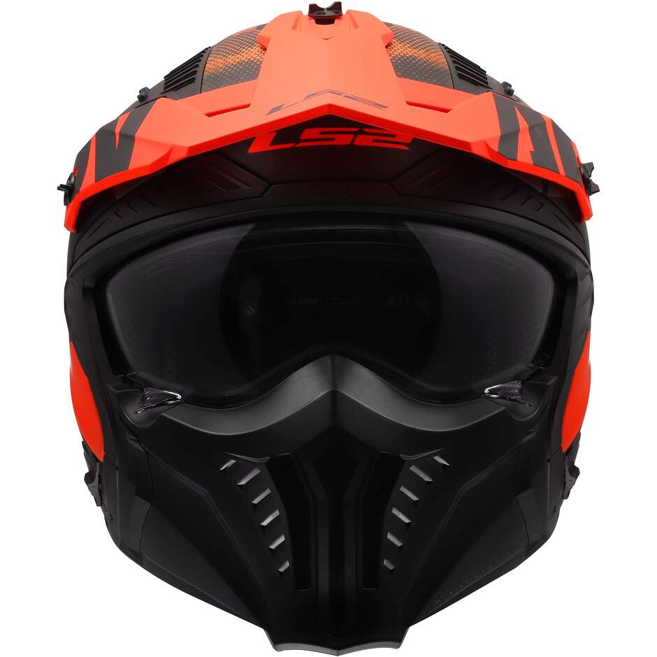 LS2 OF606 DRIFTER GAS Jet Motorradhelm Grau Orange