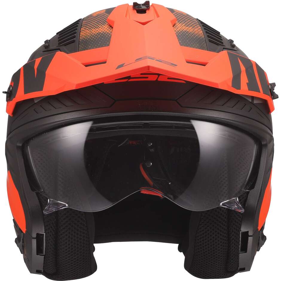 LS2 OF606 DRIFTER GAS Jet Motorradhelm Grau Orange