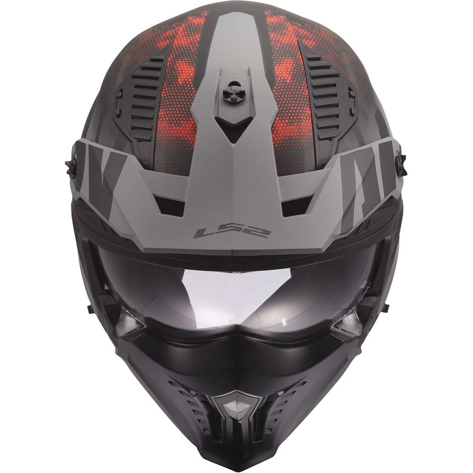 LS2 OF606 DRIFTER GAS Jet Motorradhelm Grau Rot