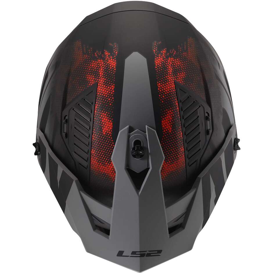 LS2 OF606 DRIFTER GAS Jet Motorradhelm Grau Rot