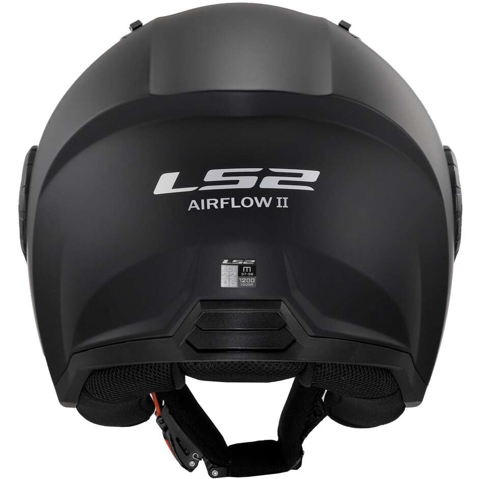 Ls2 OF616 AIRFLOW 2 SOLID Matt Black Motorcycle Jet Helmet