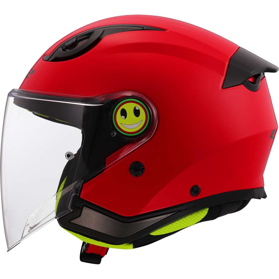 LS2 OF622 FUNNY II SOLID Kinder-Motorrad-Jethelm Rot