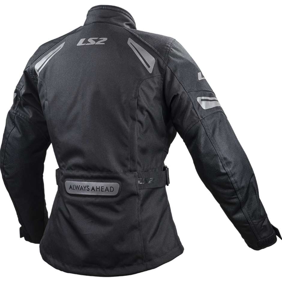 LS2 Phase Lady WP Motorrad Technical Jacket Black Zertifiziert