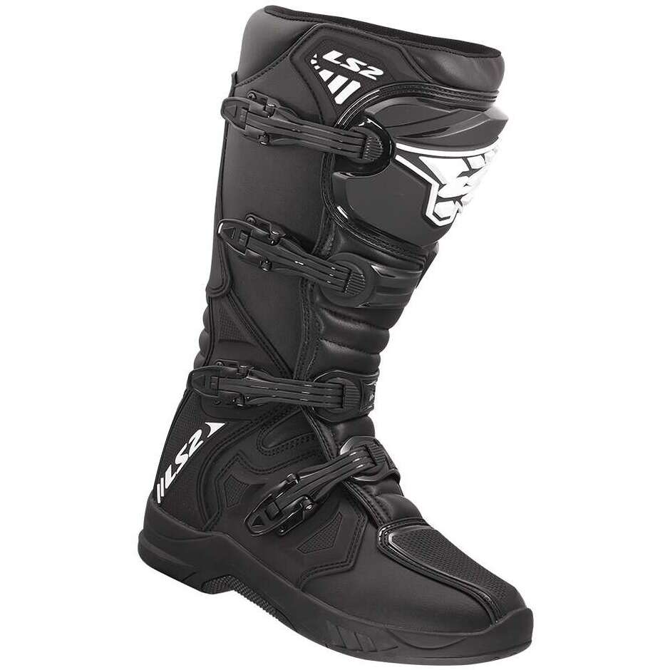 LS2 RAPTOR MAN Motorcycle Boots Black
