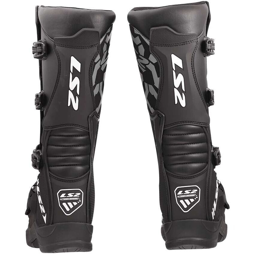 LS2 RAPTOR MAN Motorcycle Boots Black