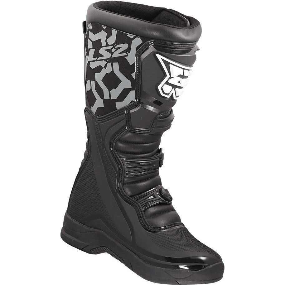 LS2 RAPTOR MAN Motorcycle Boots Black