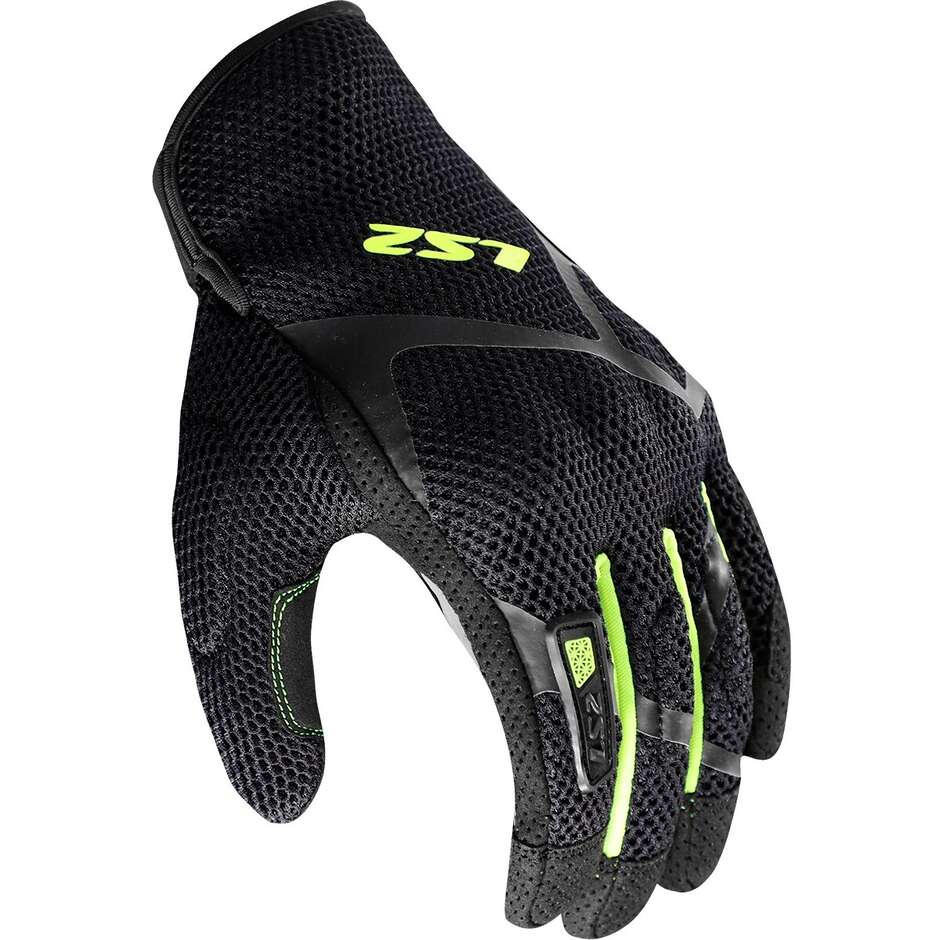 LS2 RAY II MAN Motorradhandschuhe Schwarz HV Gelb