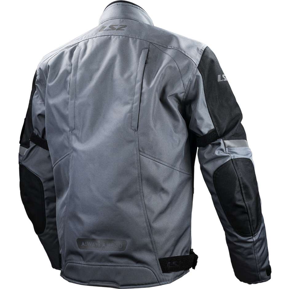 LS2 Serra Evo Man Technical Motorcycle Sport Jacket Gray Certified