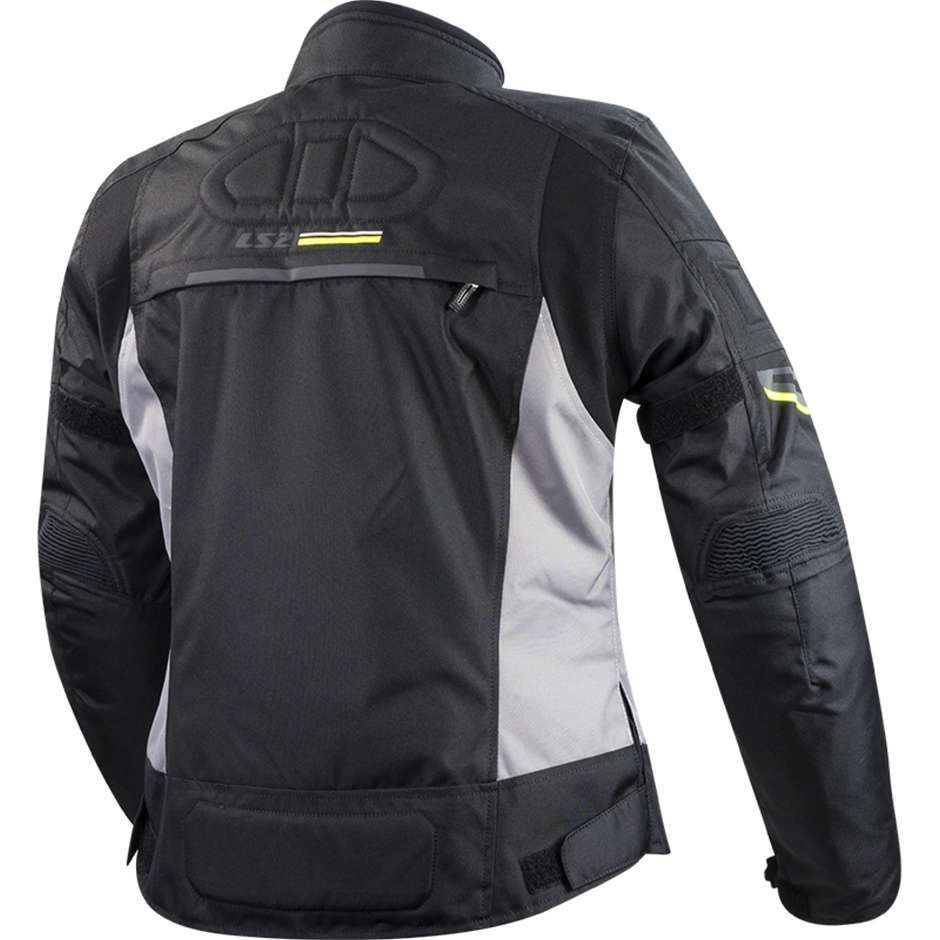 Ls2 Shadow Lady Titanium Yellow Fluo Technical Motorcycle Jacket