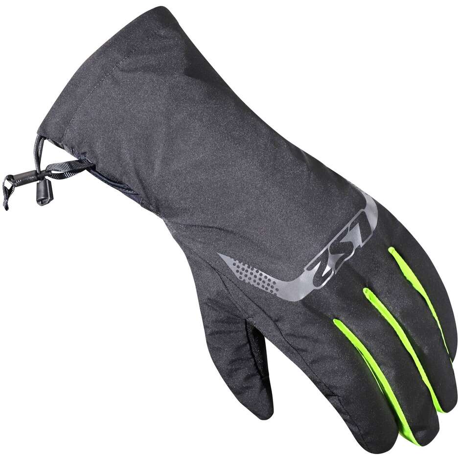 LS2 THERMORAIN Motorradhandschuhe Schwarz HV Gelb