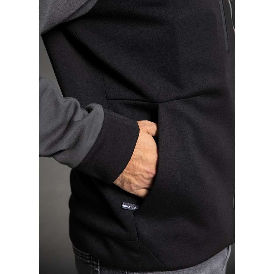 Ls2 THROTTLE Black Motorcycle Casual Sweatshirt Jacket