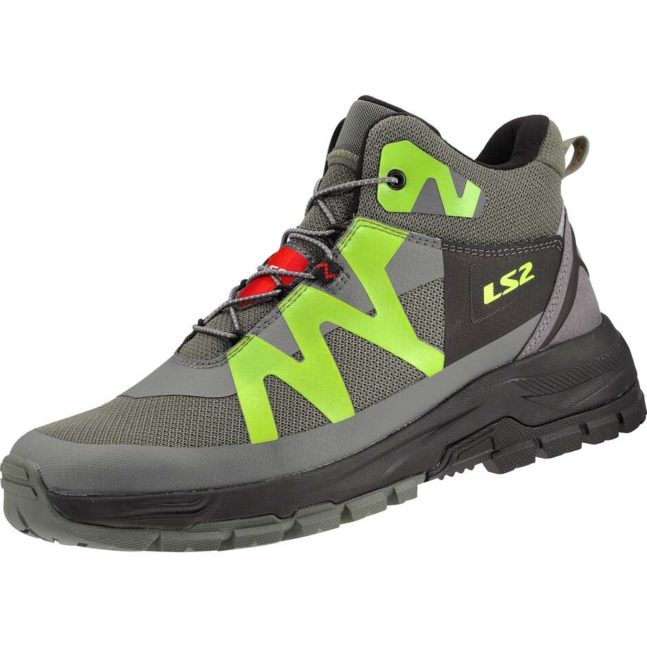 LS2 TORRENT MAN WP Grüne Motorradstiefel