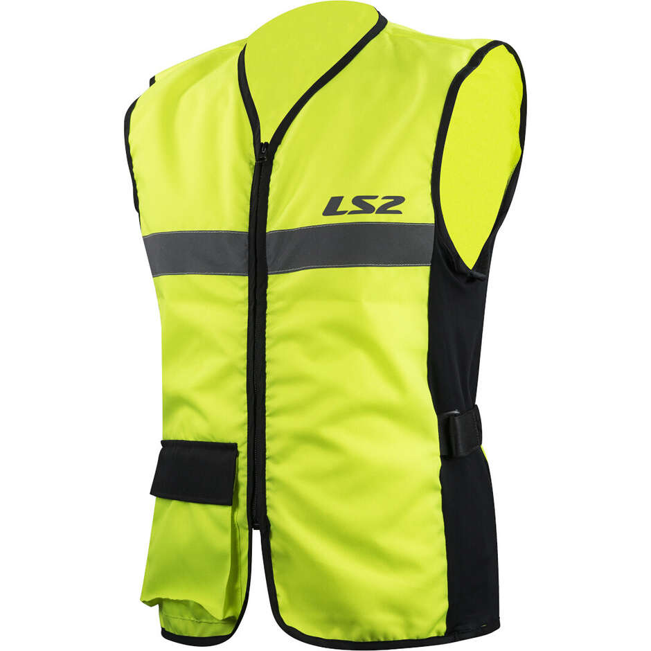 LS2 VEST HI-VIS Yellow Motorcycle Vest