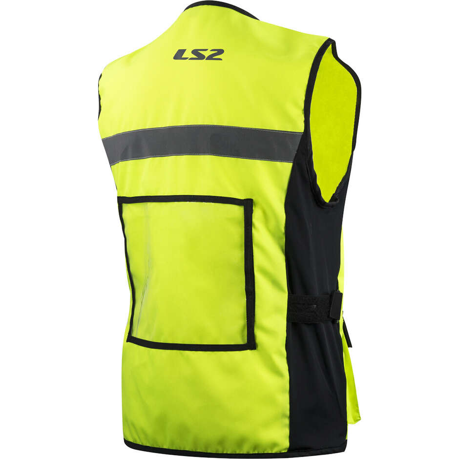 LS2 VEST HI-VIS Yellow Motorcycle Vest