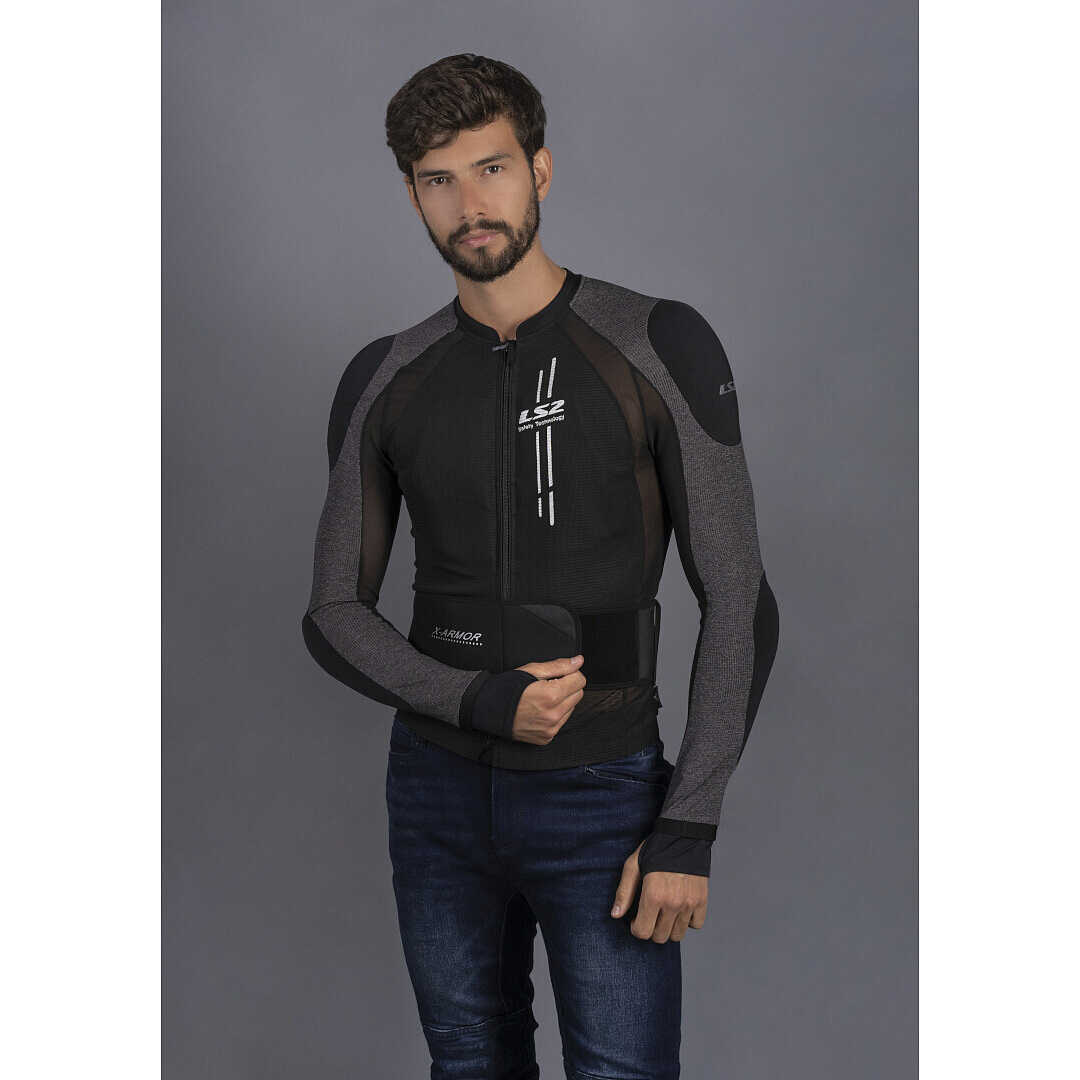 LS2 X-ARMOR MAN Motorcycle Protective Jacket Black For Sale Online ...