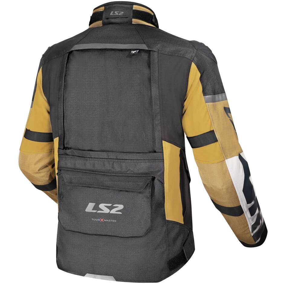 LS2 X-MASTER MAN Motorradjacke Sand Schwarz Grau