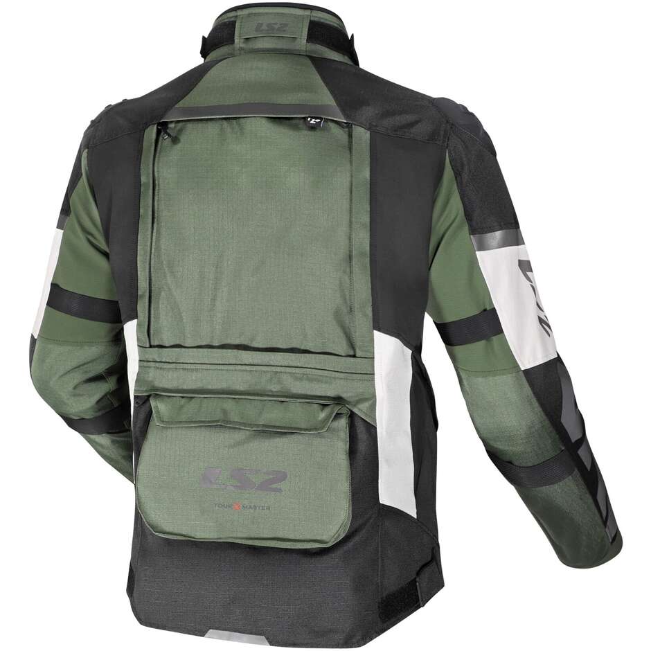 LS2 X-MASTER MAN Motorradjacke Schwarz Grün Grau