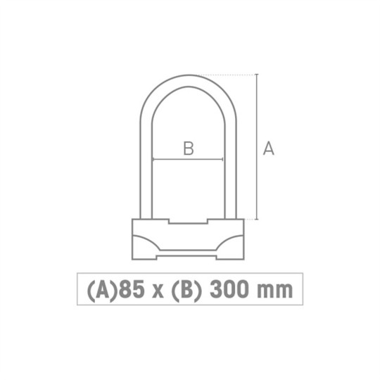 Lucchetto ad Arco Fr Securitè FR85 250 X 85mm