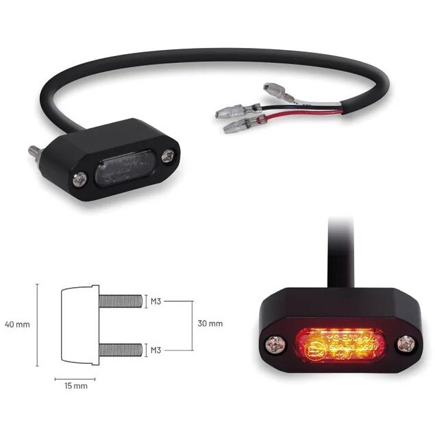 Luce Stop Posteriore a 4 LED in Alluminio TAAC LS01 (Omologa taglia un