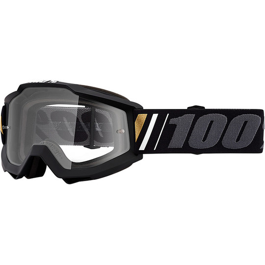 Lunettes de moto 100% ACCURI Cross Enduro avec lentille transparente