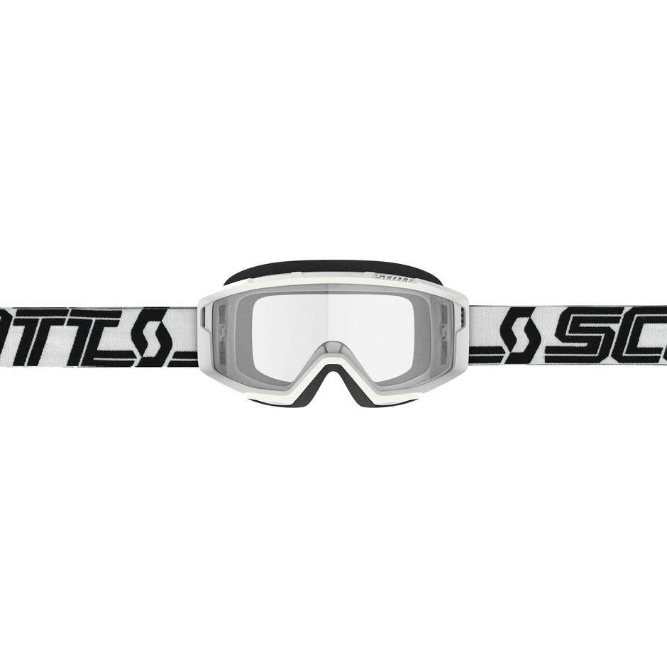 Lunettes de moto Scott Primal Cross Enduro, verres transparents blancs
