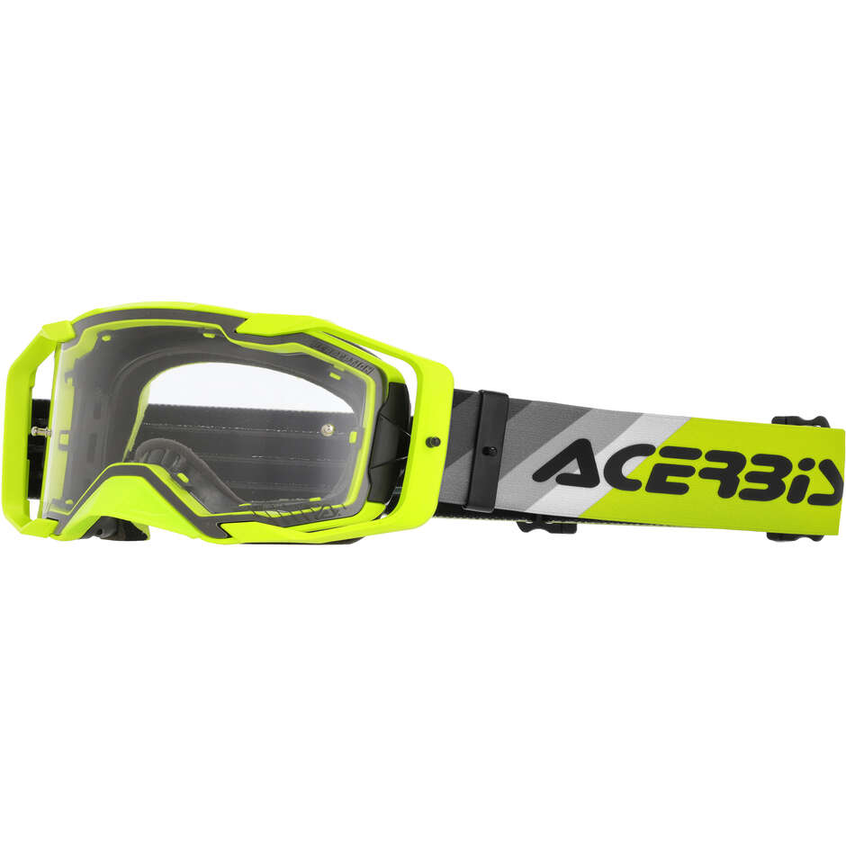 Lunettes de motocross ACERBIS VORTEX jaune fluorescent