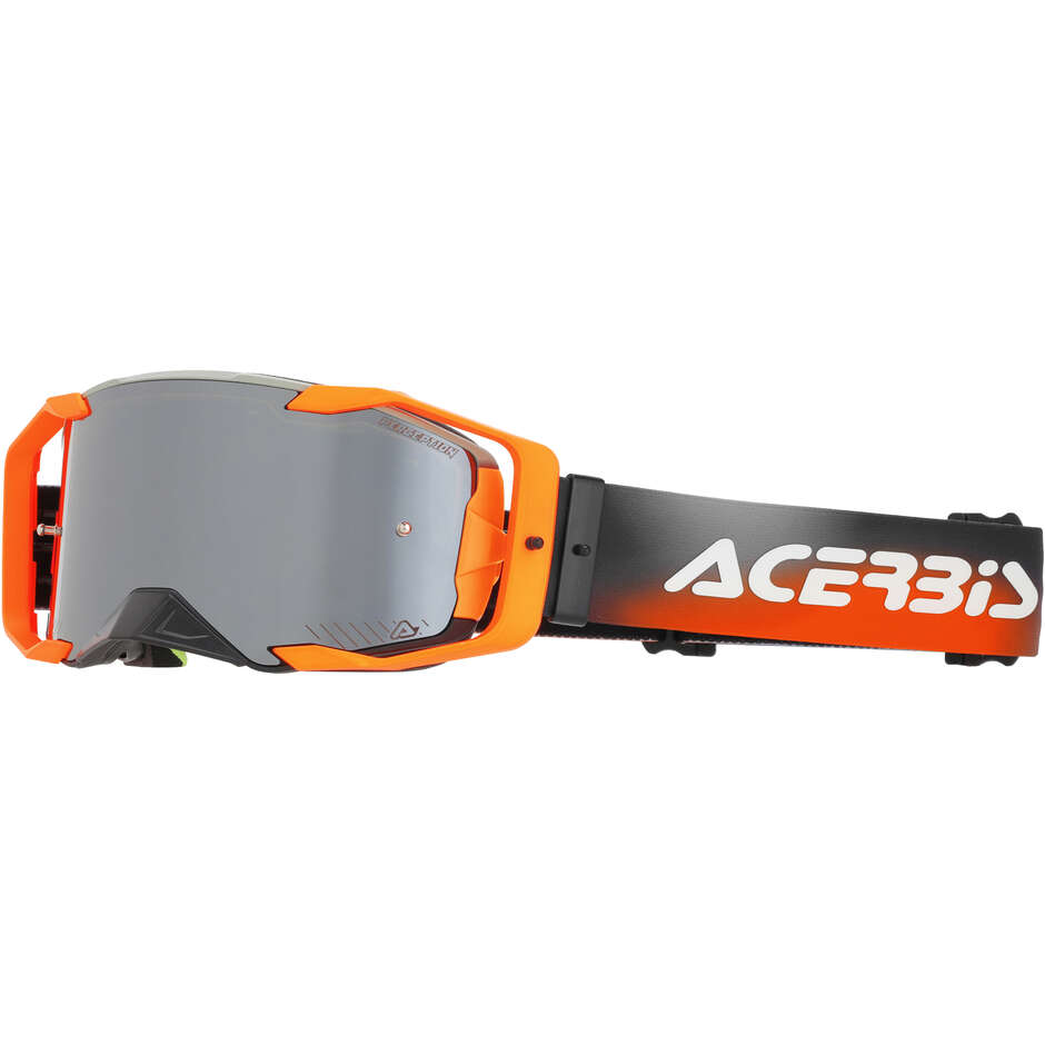 Lunettes de motocross ACERBIS VORTEX MIRROR orange et grises