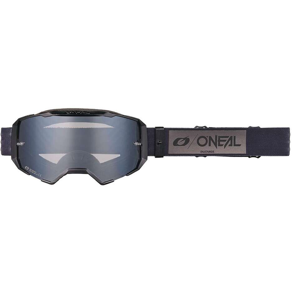 Lunettes de motocross/enduro Oneal B-22 CORE, noir/gris