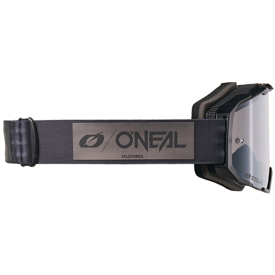 Lunettes de motocross/enduro Oneal B-22 CORE, noir/gris