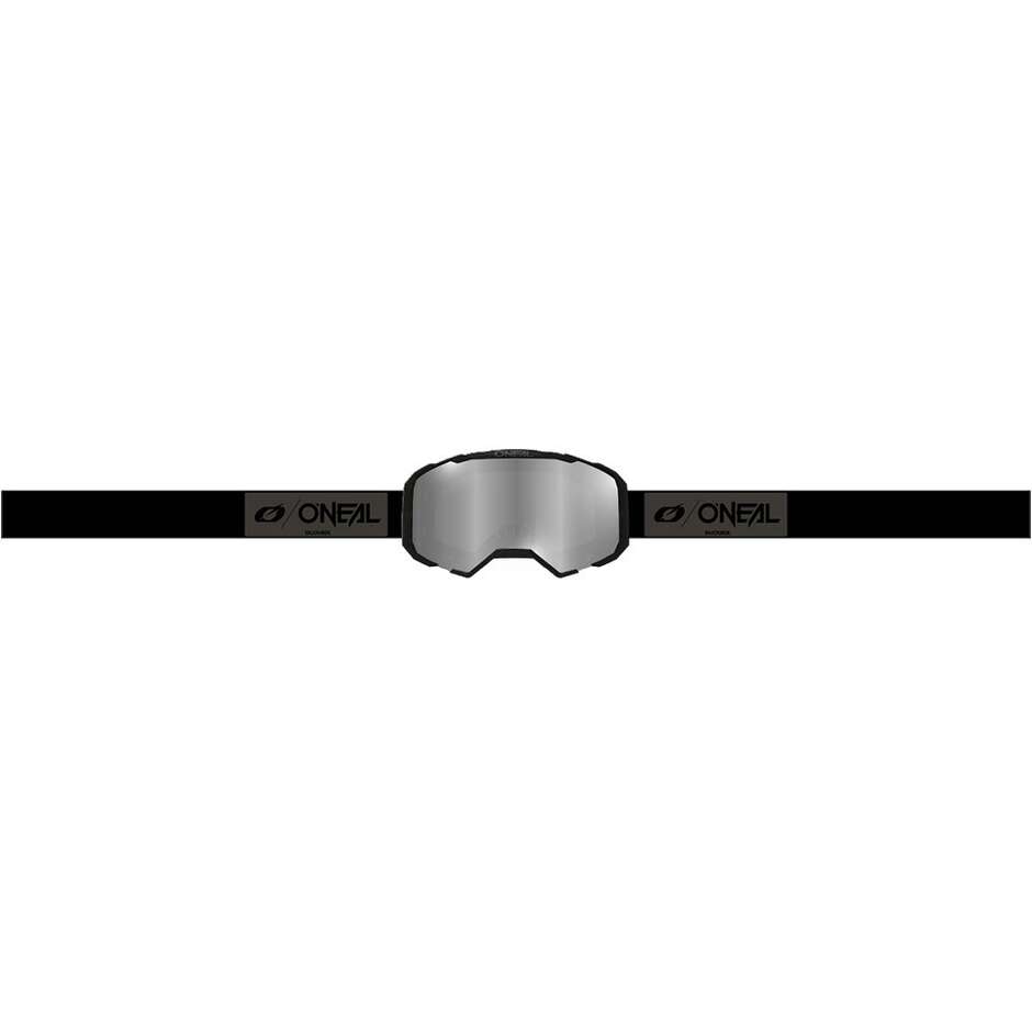 Lunettes de motocross/enduro Oneal B-22 CORE, noir/gris