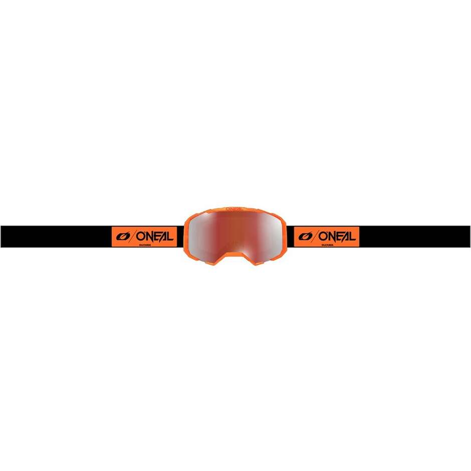 Lunettes de motocross/enduro Oneal B-22 CORE noires et oranges