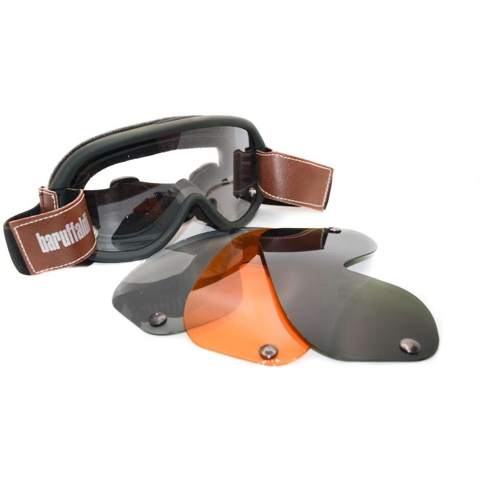 Lunettes de protection Baruffaldi Vintage Speed 4 Forest Green 3 Lentilles de rechange