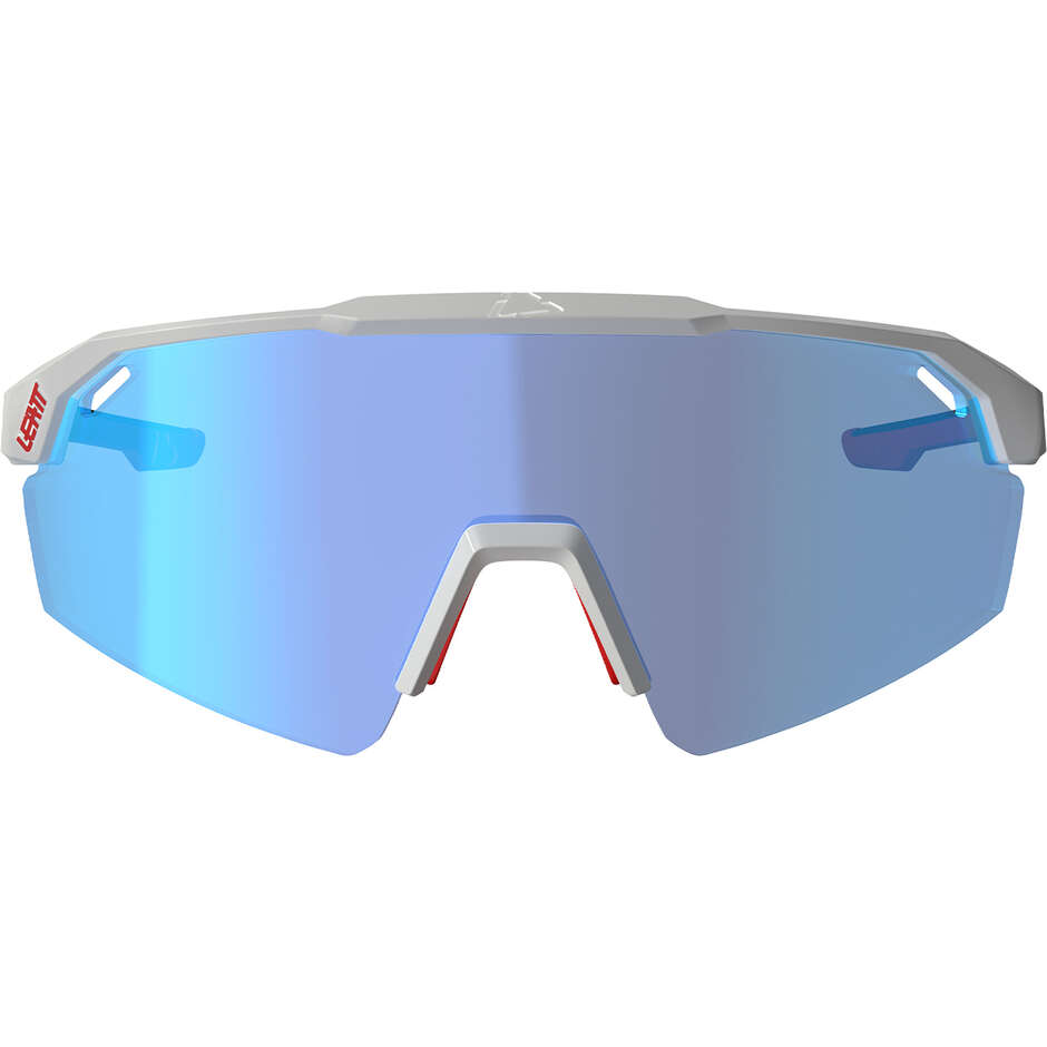 Lunettes de soleil Leatt SpeedViz Lite Iriz Cryztal, taille moyenne à grande, bleu/blanc (Iriz Cryztal Blue 10 %)