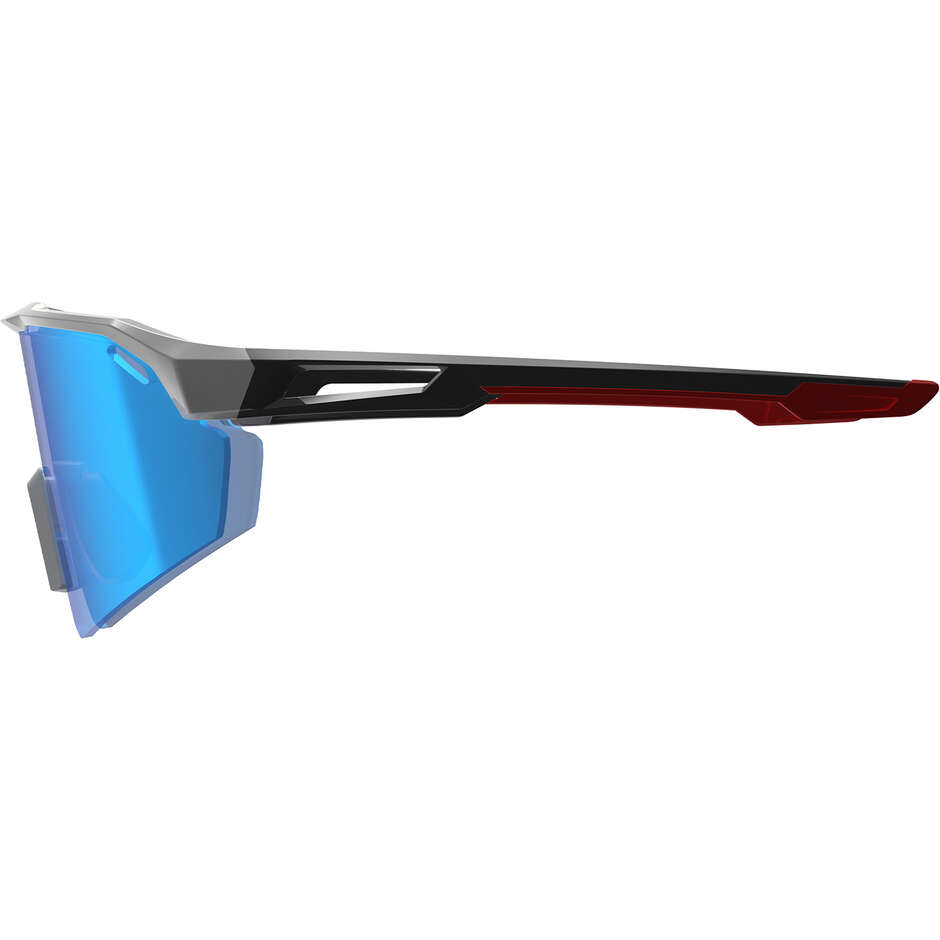 Lunettes de soleil Leatt SpeedViz Lite Iriz Cryztal, taille moyenne à grande, bleu/blanc (Iriz Cryztal Blue 10 %)