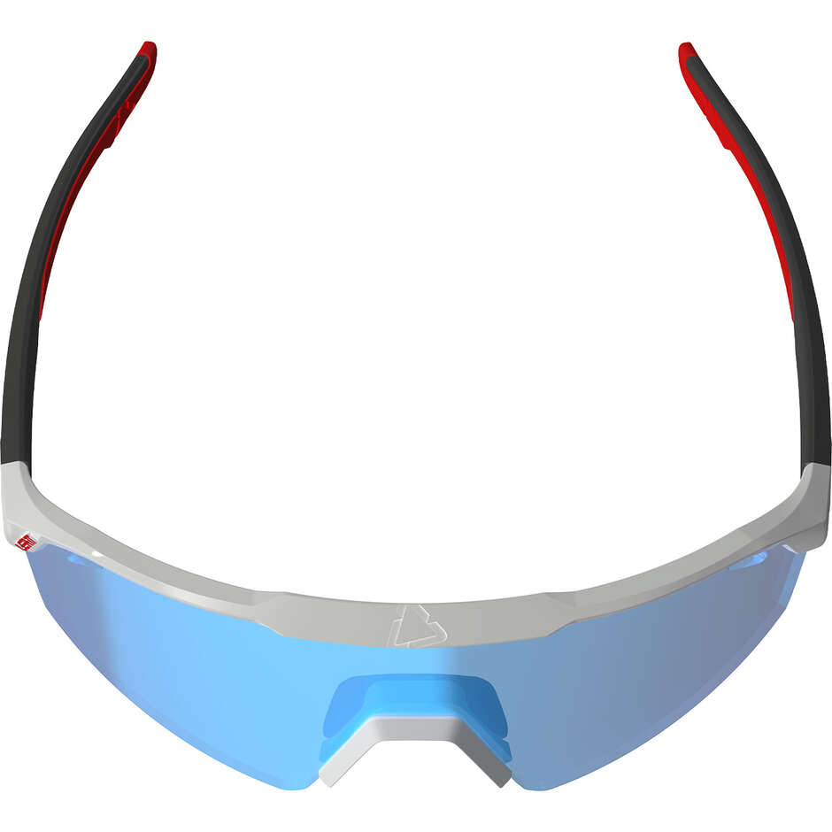 Lunettes de soleil Leatt SpeedViz Lite Iriz Cryztal, taille moyenne à grande, bleu/blanc (Iriz Cryztal Blue 10 %)